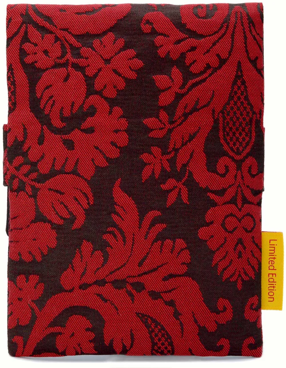 Red & black silk brocade - standard foldover pouch.