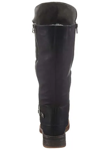 Rieker Faux Leather Winter Boots | Kaleidoscope