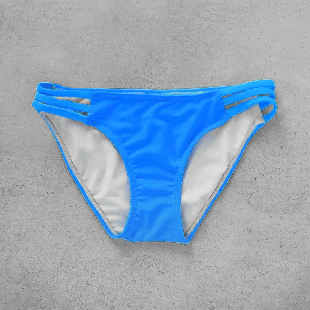 Strappy Bikini Bottom - LUMO BLUE