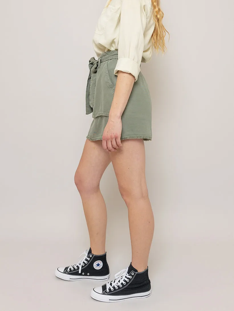 Sunny Utility Skirt - Army Moss