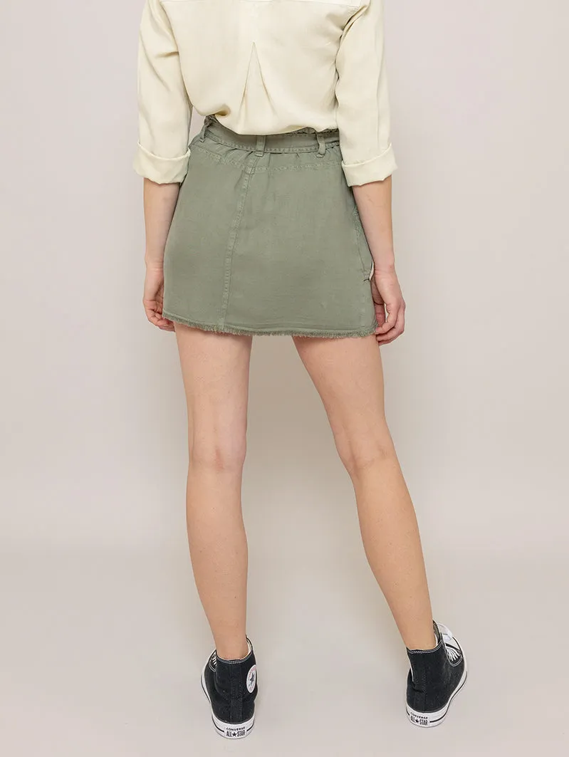 Sunny Utility Skirt - Army Moss