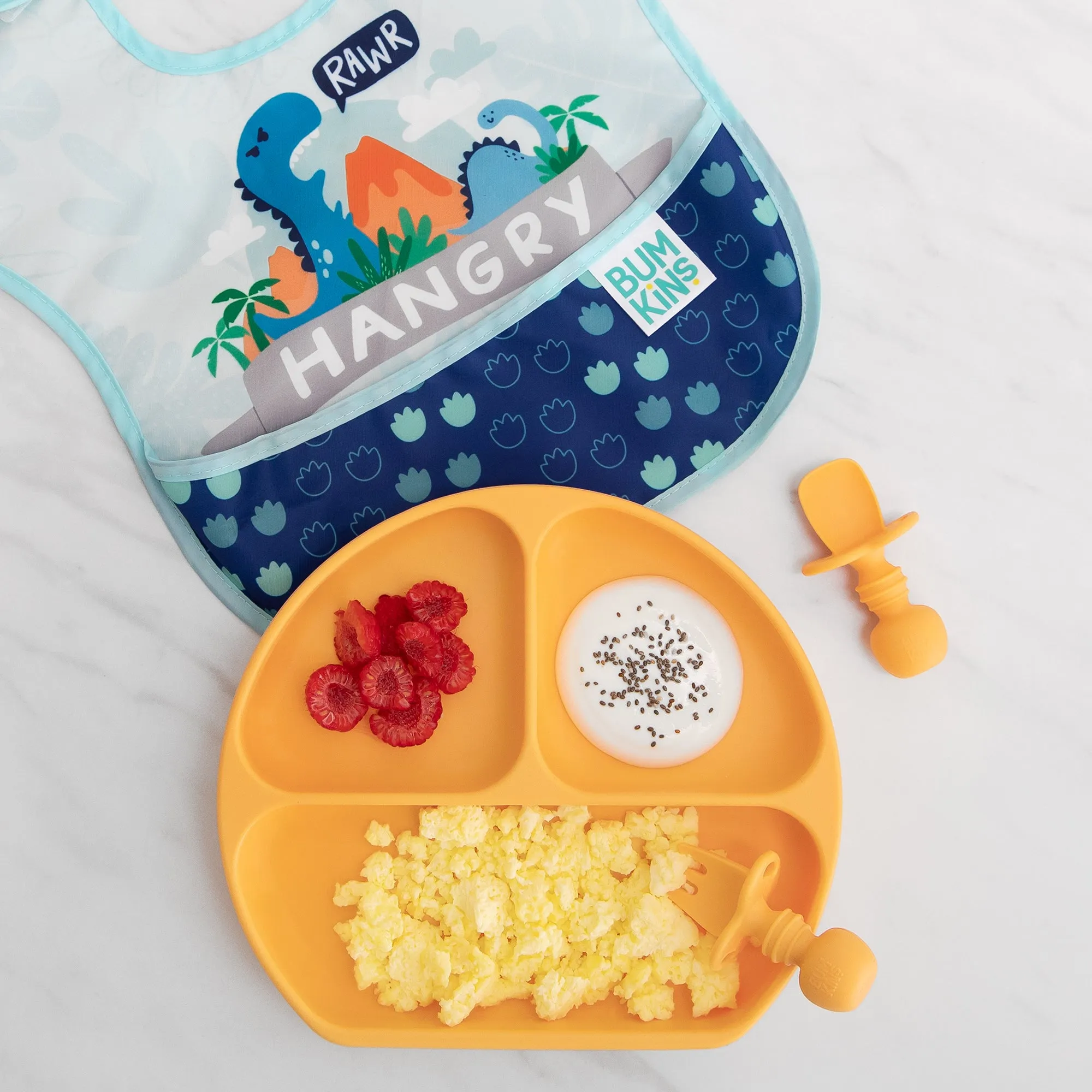 SuperBib 3 Pack: Hangry, Dinosaurs, Blue Tropic