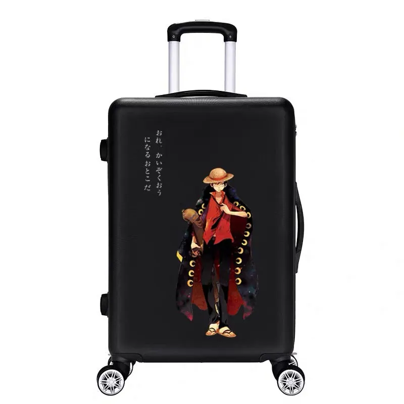 Unisex Personality Cartoon Spinner Rolling Luggage Travel Trolley Suitcase