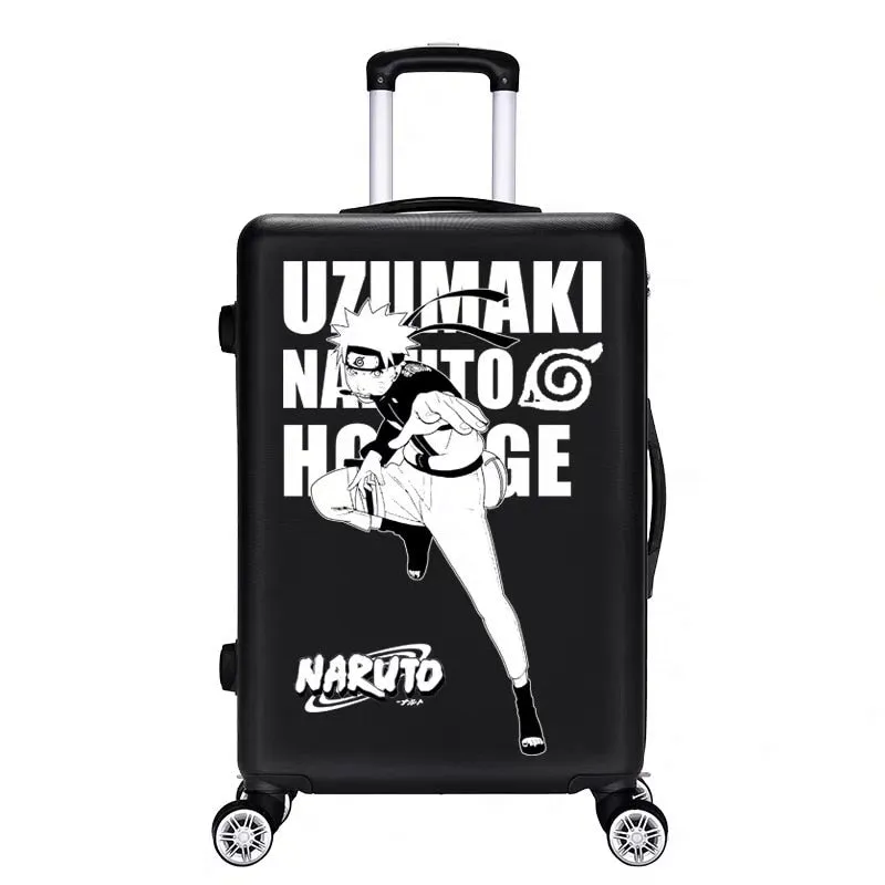 Unisex Personality Cartoon Spinner Rolling Luggage Travel Trolley Suitcase