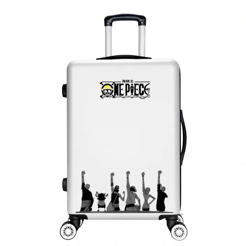 Unisex Personality Cartoon Spinner Rolling Luggage Travel Trolley Suitcase