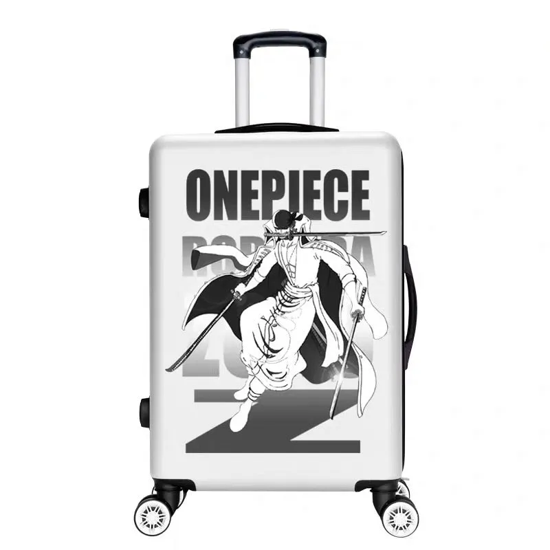 Unisex Personality Cartoon Spinner Rolling Luggage Travel Trolley Suitcase