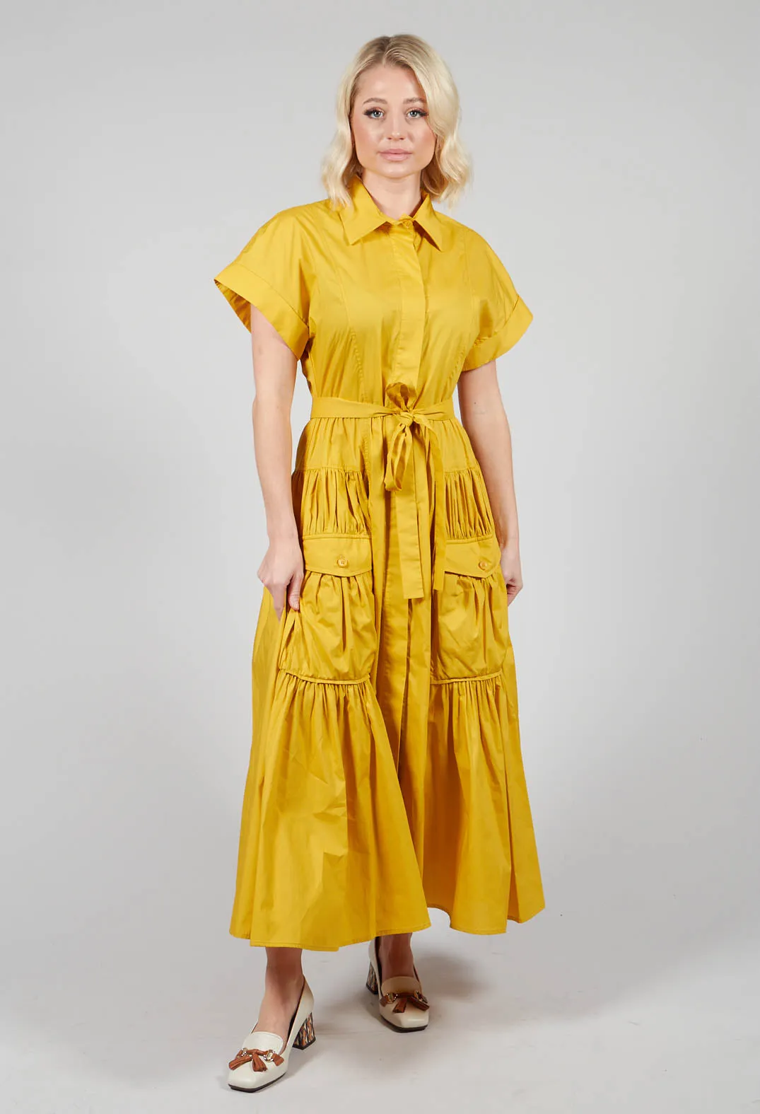 Utility Dress in Mustard