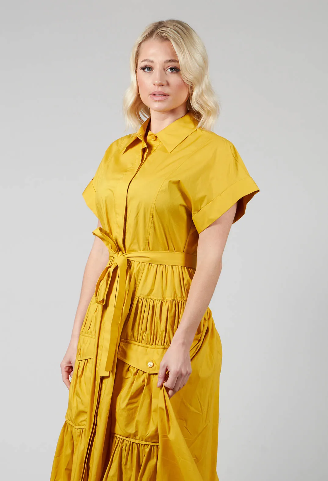 Utility Dress in Mustard