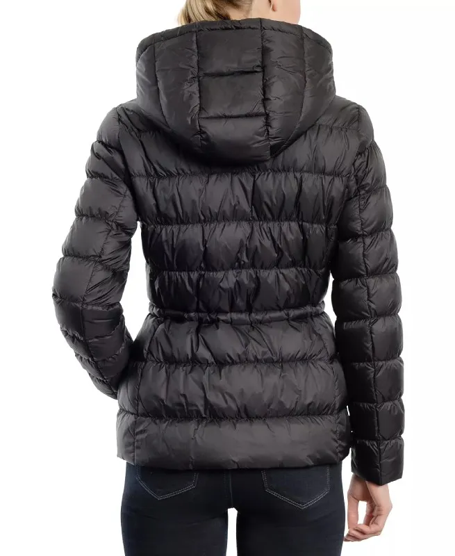 Women's Hooded Black Puffer Coat - Movie Leather Jackets