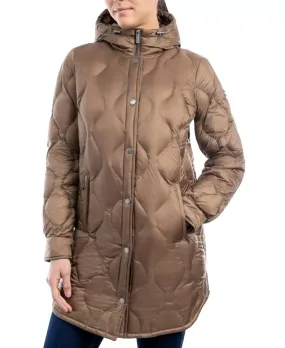 Women's Hooded Quilted Down Puffer Coat - The Puffer Jackets