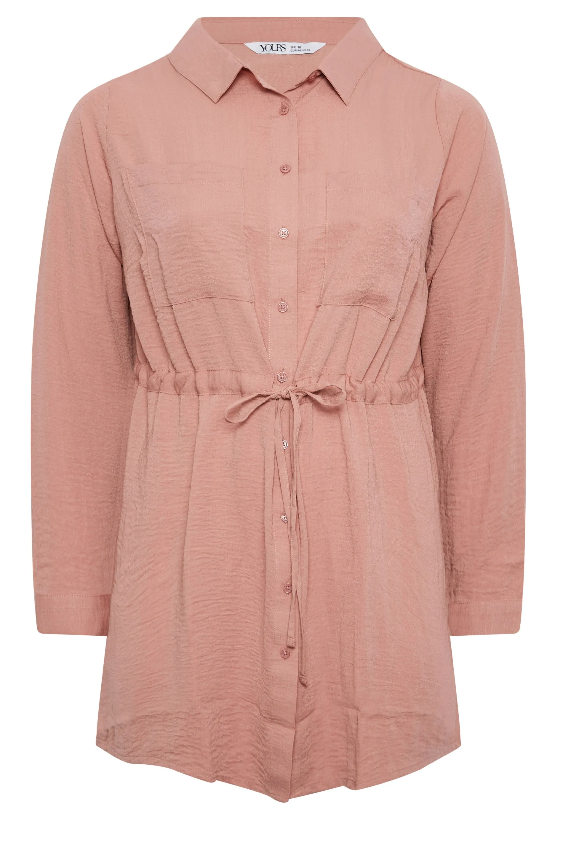 YOURS Curve Pink Utility Tunic Shirt